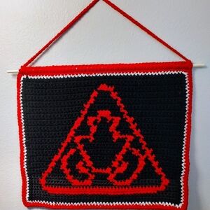 OFFERS PLS! Crochet FNAF- Inspired Wall Hanging